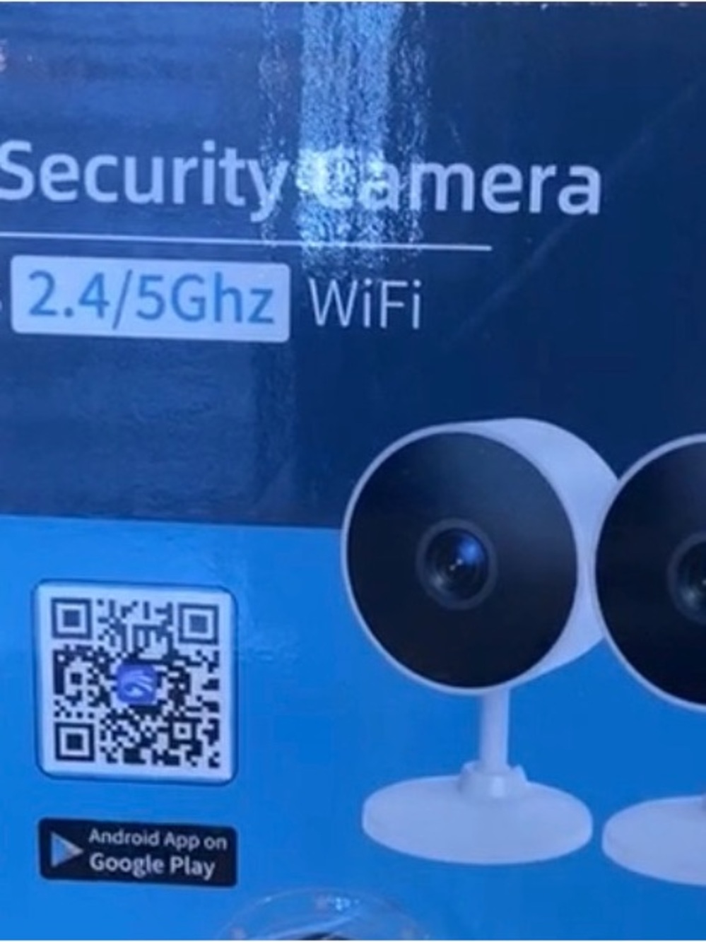 White WiFi Security Camera - Dual-Band 2.4/5GHz